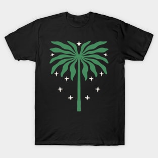 Retro Boho Palm and Stars T-Shirt